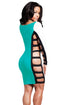 Long Sleeve Sided Slits Bodycon Dress